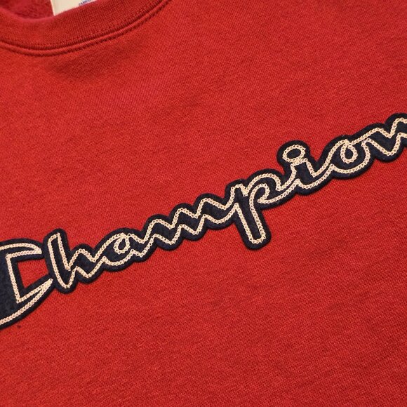 Like New Red CHAMPION Crewneck Sweatshirt sz M - Picture 4 of 4